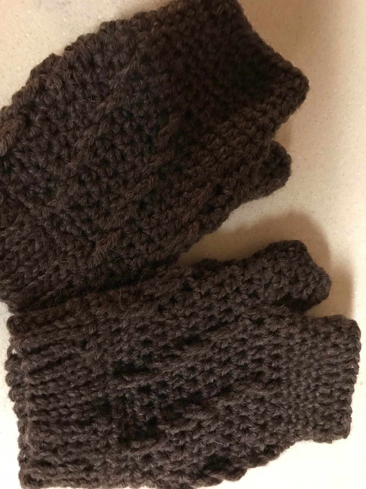 Fisherman Wool Hat and Mitt Set