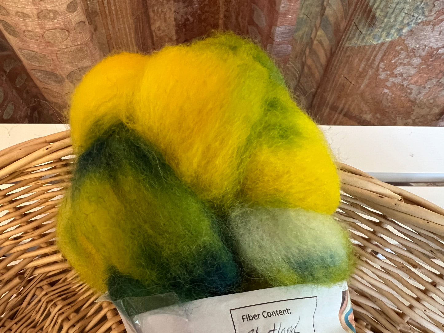 Shetland Top - Yellow and Green