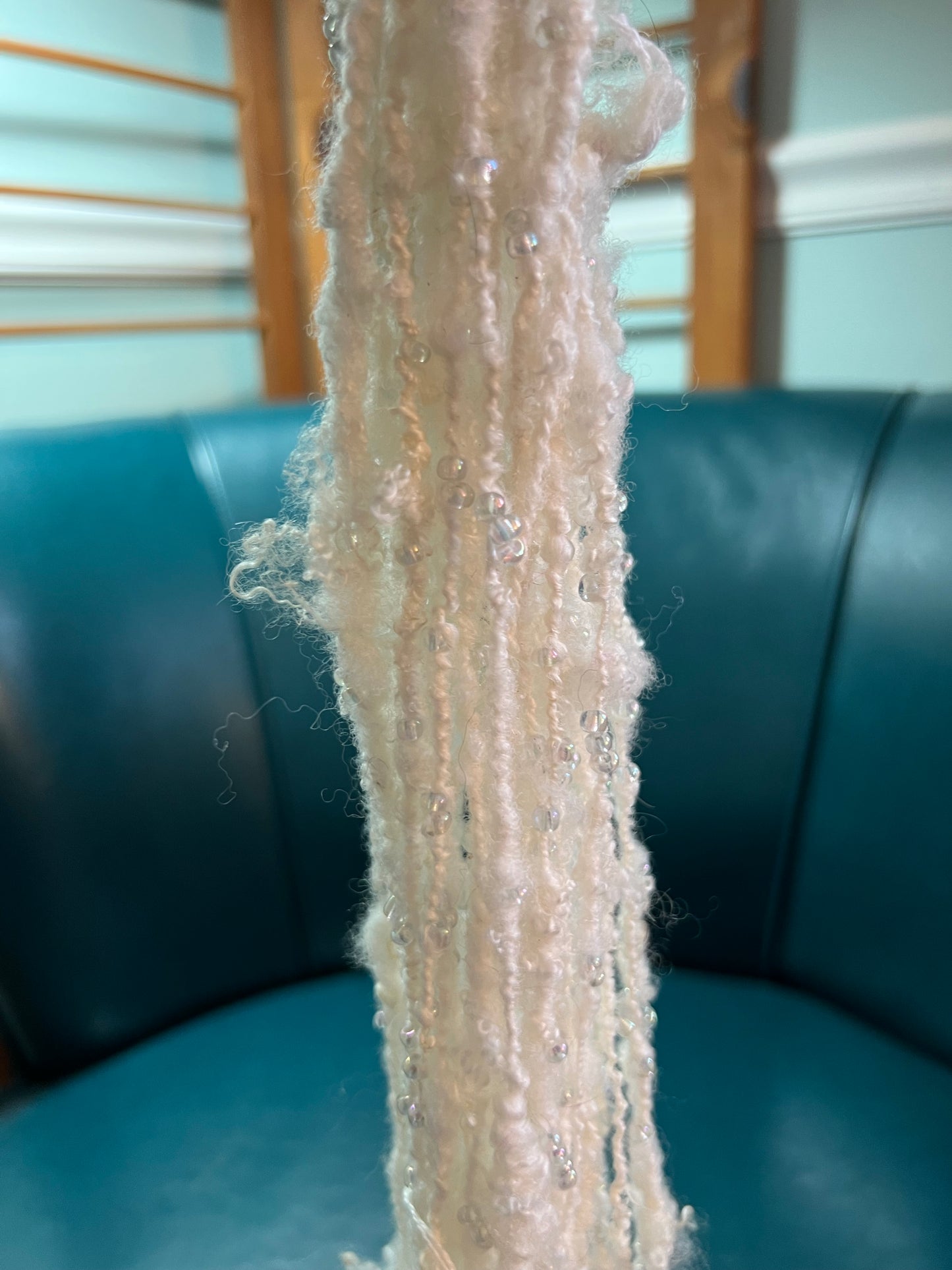 White Beaded Yarn