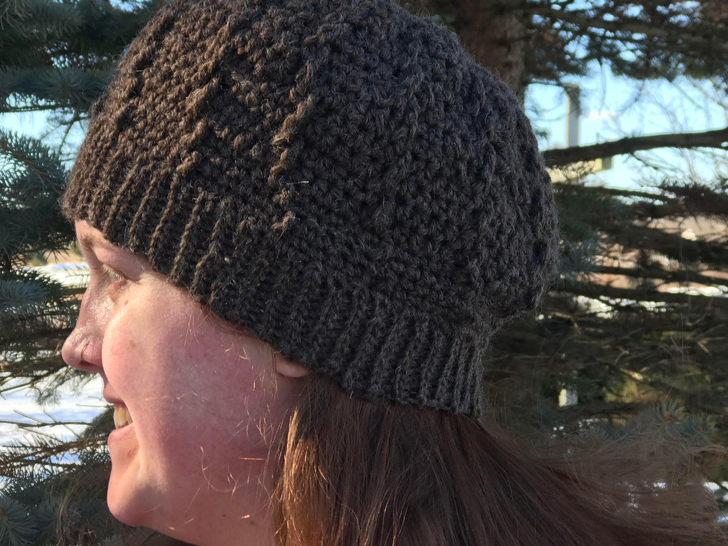 Fisherman Wool Hat and Mitt Set