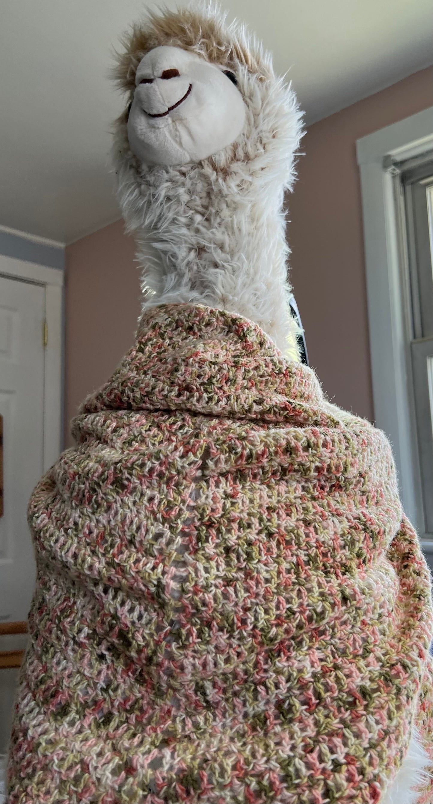 Triangular Rose Shawl