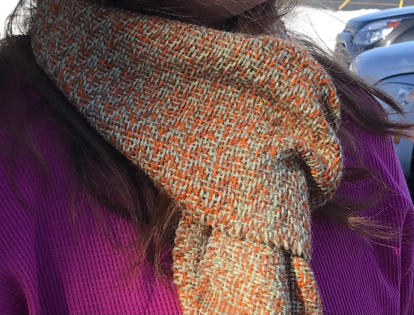 Variegated Shadow Weave Scarf