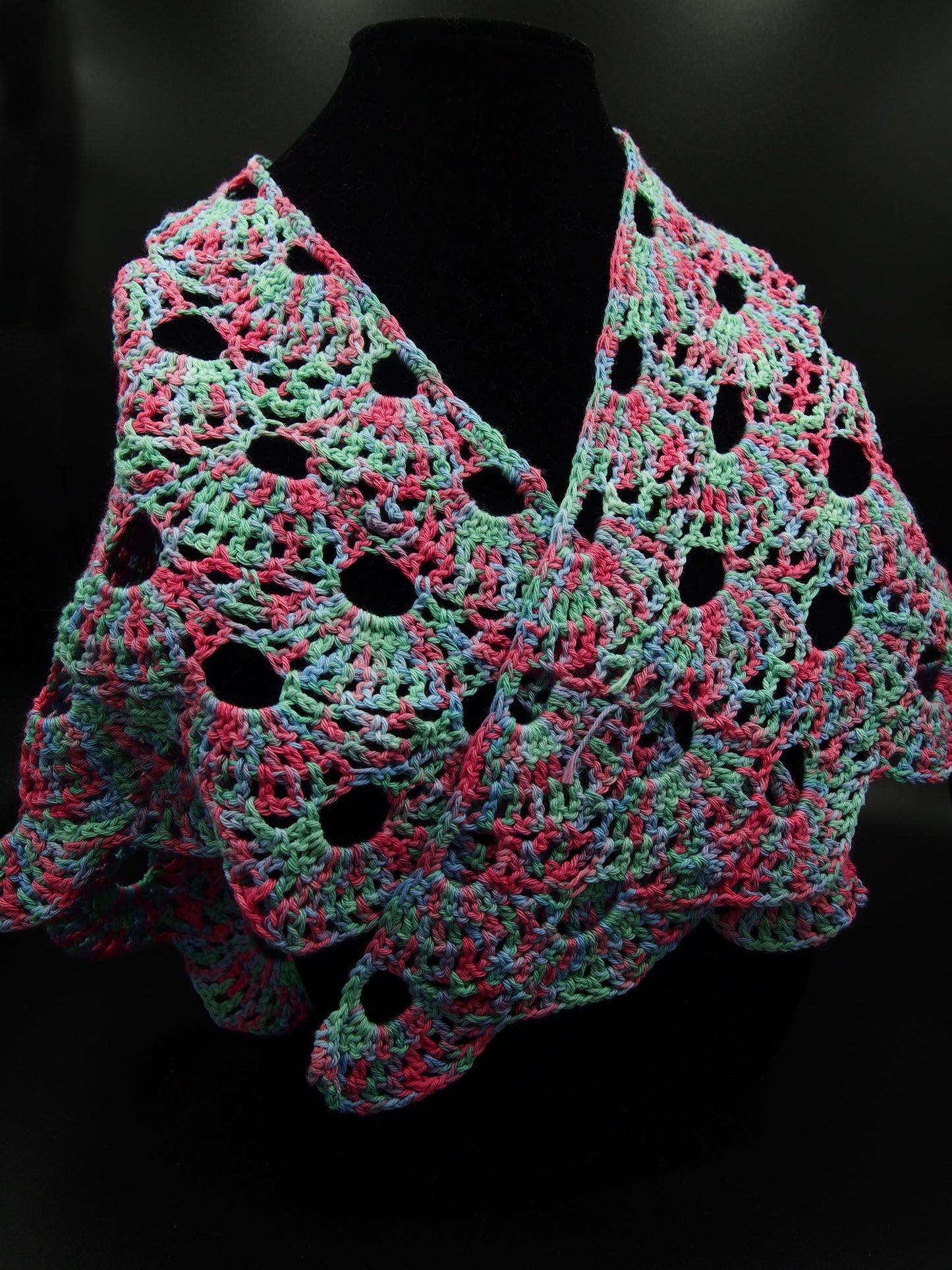 Variegated Cotton Shawlette