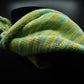 green and yellow scarf