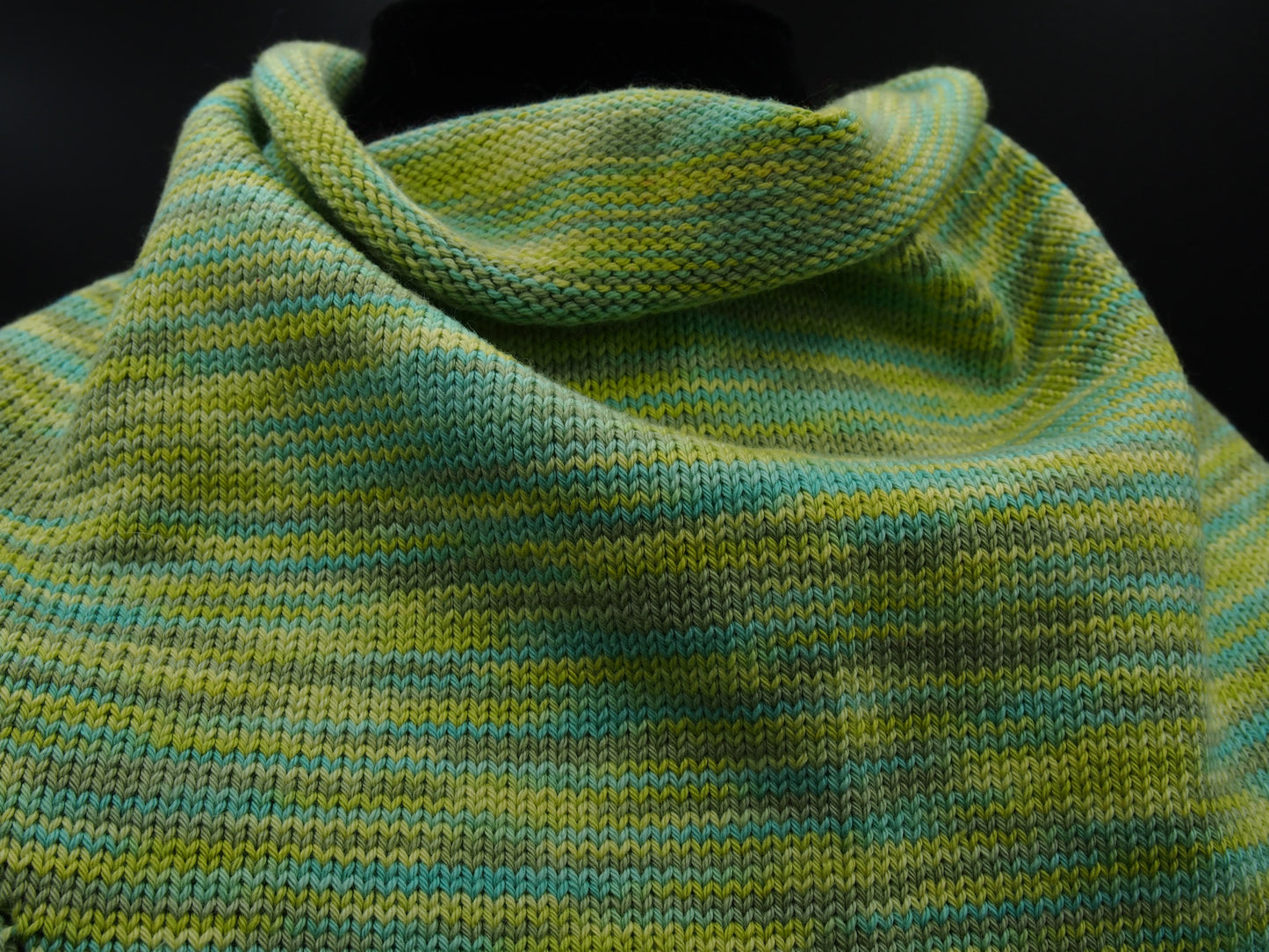 green and yellow scarf