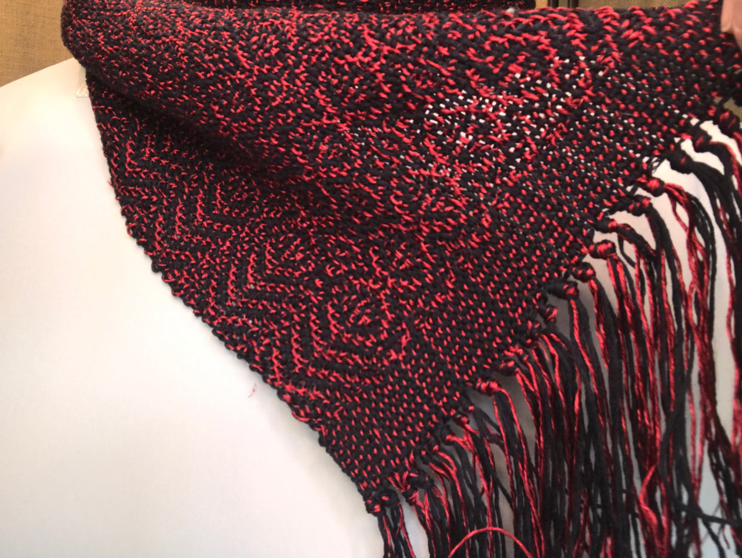 Shadow Weave Silk Scarf