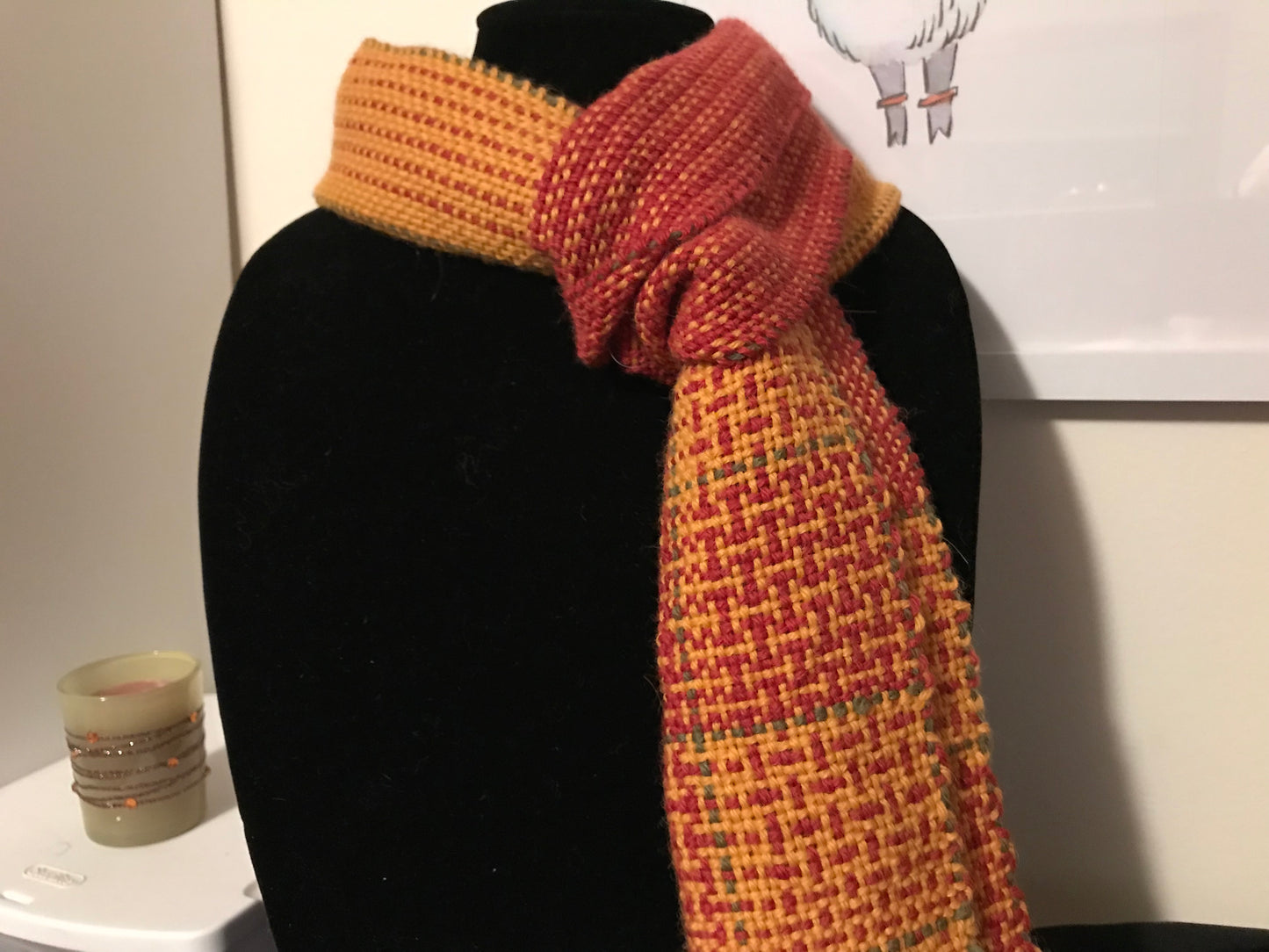 Fall Color-Work Scarf 1