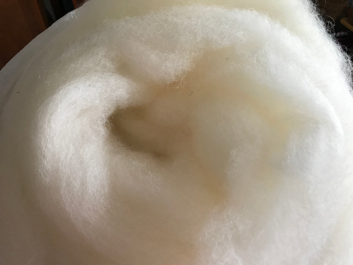 Brilliant White Roving