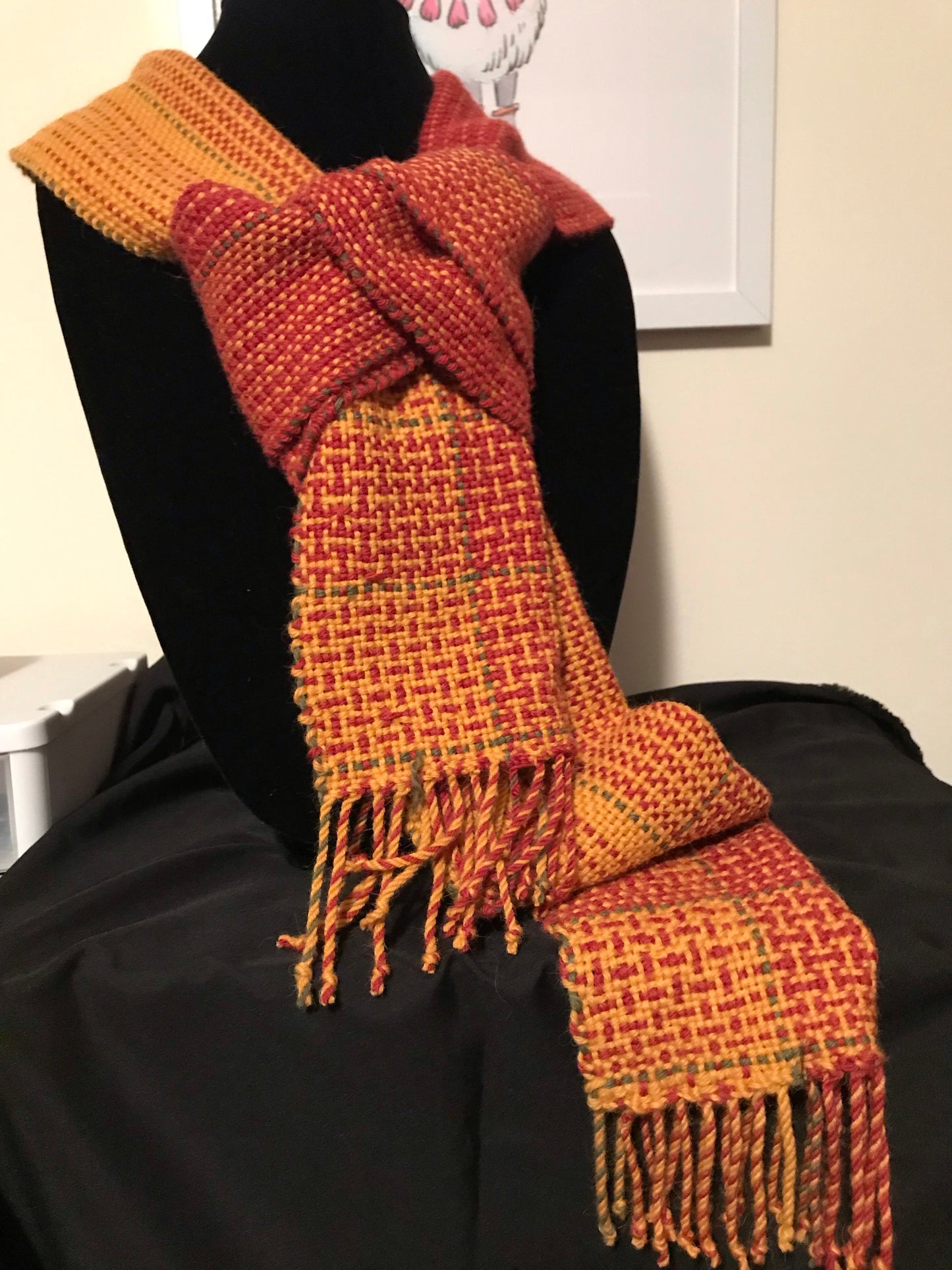 Fall Color-Work Scarf 1