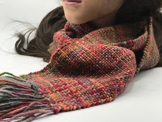 Hand Dyed Soft Wool Scarf