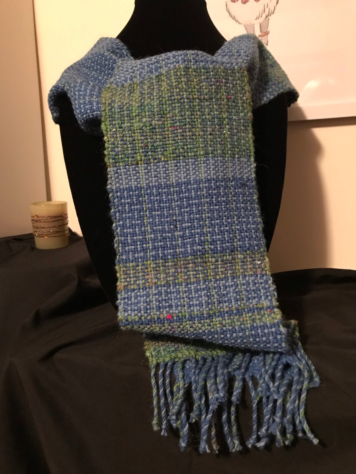 Color Work Woven Scarf 4